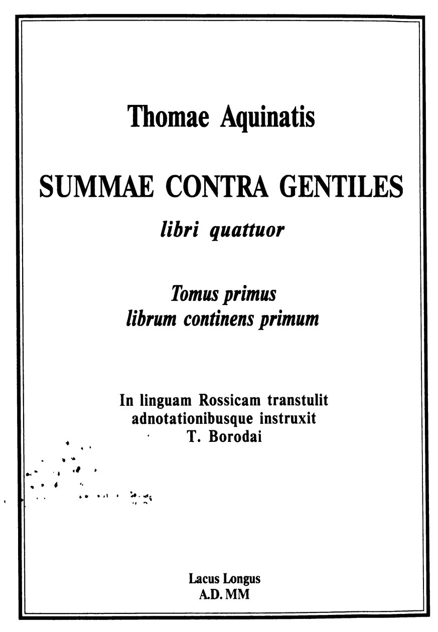 Wydanie tytułu autorstwa Thomas Aquinas