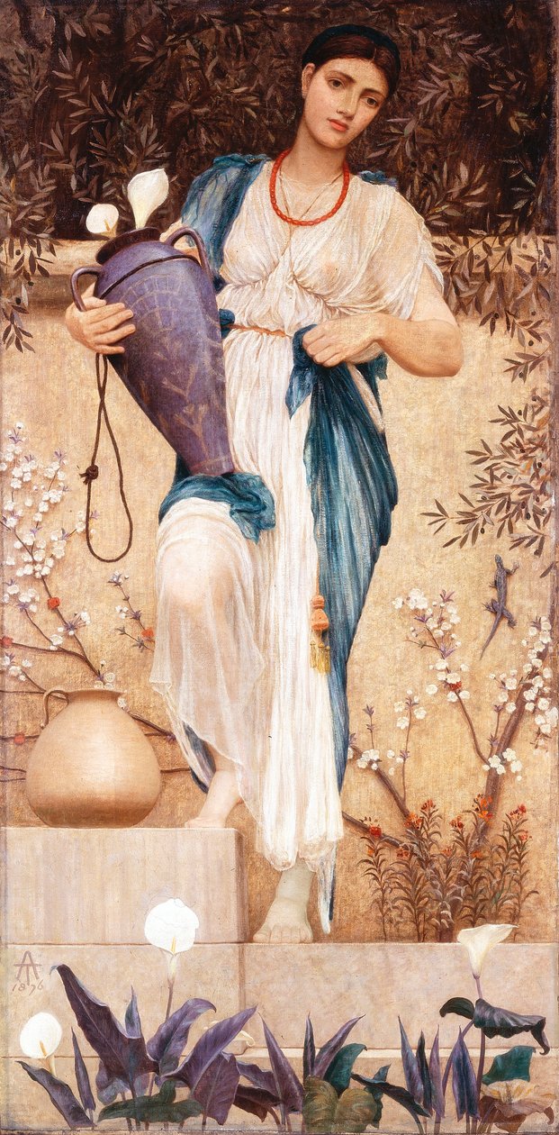 Kobieta z Lilliami, 1876 autorstwa Thomas Armstrong