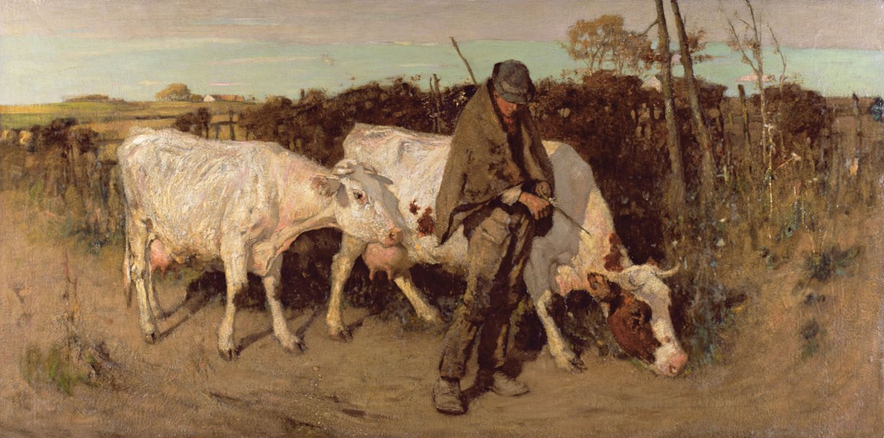 Powrót z pastwiska, 1890 autorstwa Thomas Austen Brown