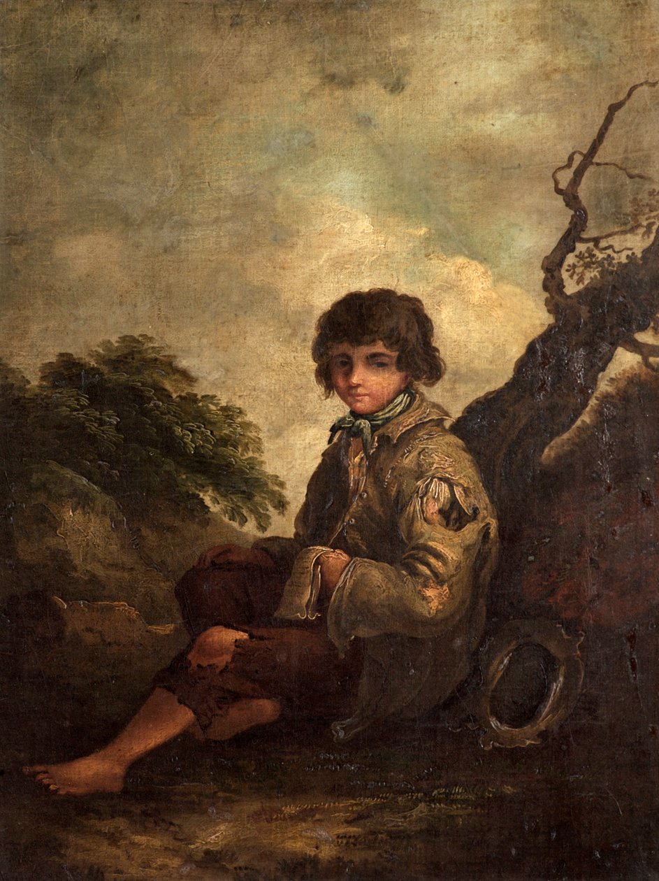 Młoda piosenkarka ballad autorstwa Thomas Barker of Bath