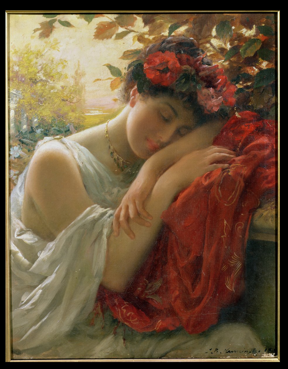 Kobieta marząca autorstwa Thomas Benjamin Kennington