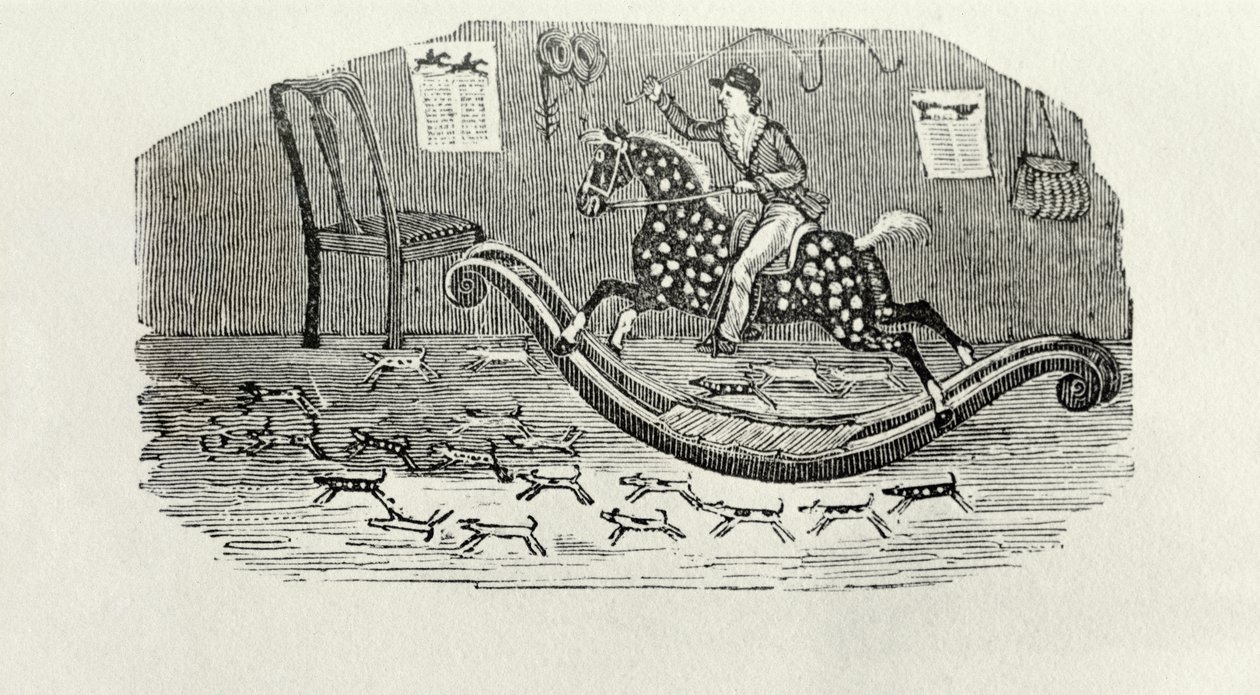 Młody dżentelmen sportowiec (drewnoryt) autorstwa Thomas Bewick