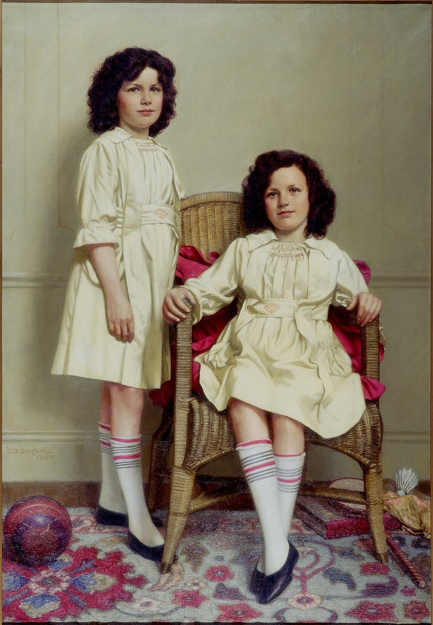Bliźniaczki (Winifred i Leonora Reid), 1920 autorstwa Thomas Bowman Garvie