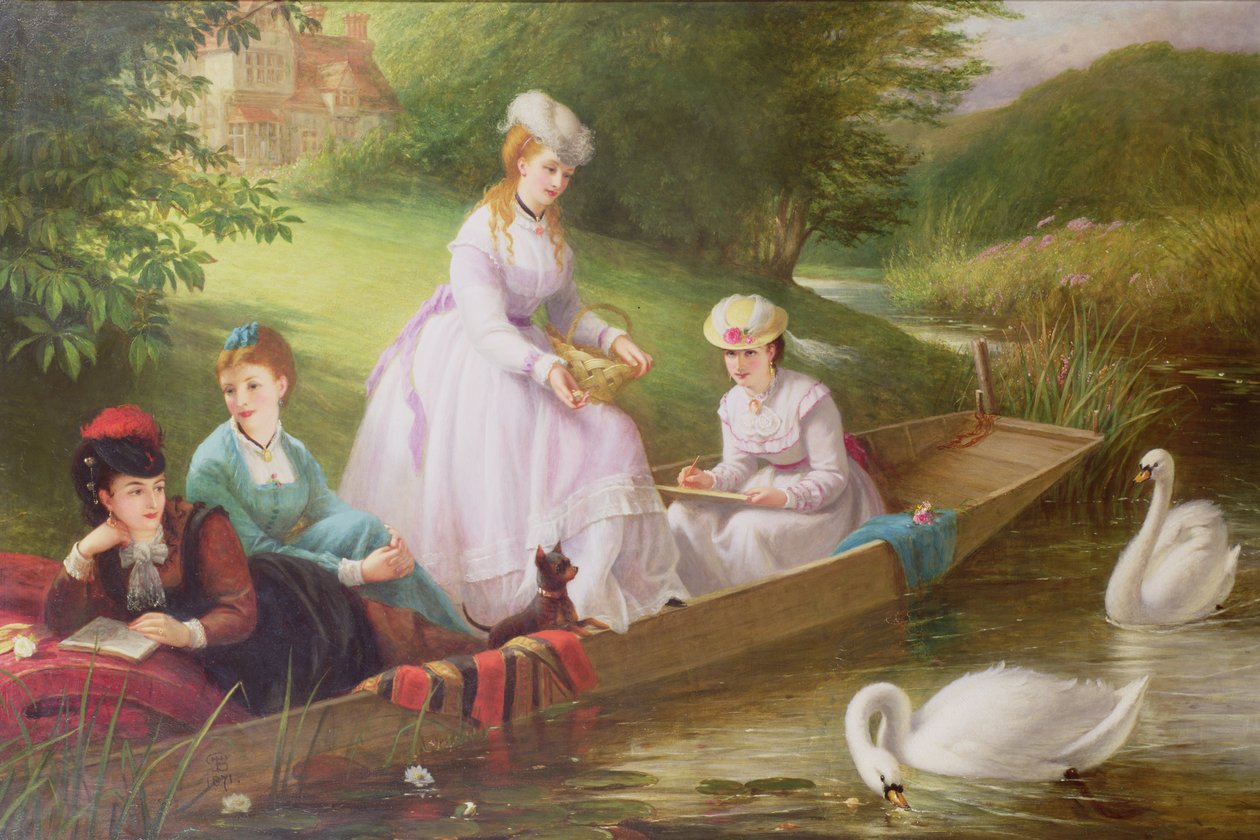 Łabędzie Tamizy autorstwa Thomas Brooks