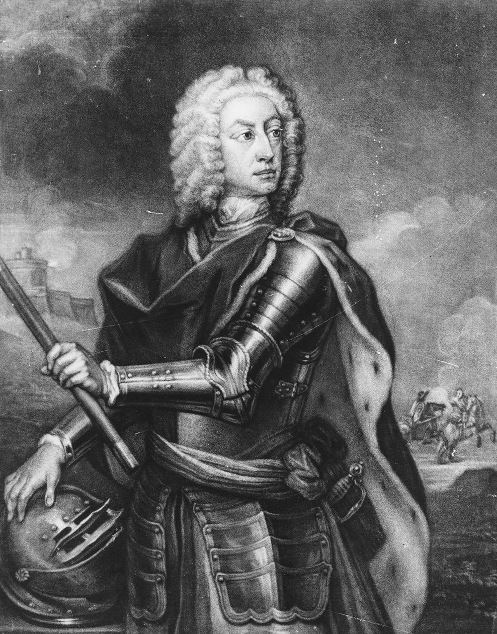 James Oglethorpe, 1741 (mezzotinta) autorstwa Thomas Burford