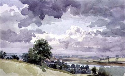 Widok na Deben z Eminencji, Woodbridge, Suffolk autorstwa Thomas Churchyard