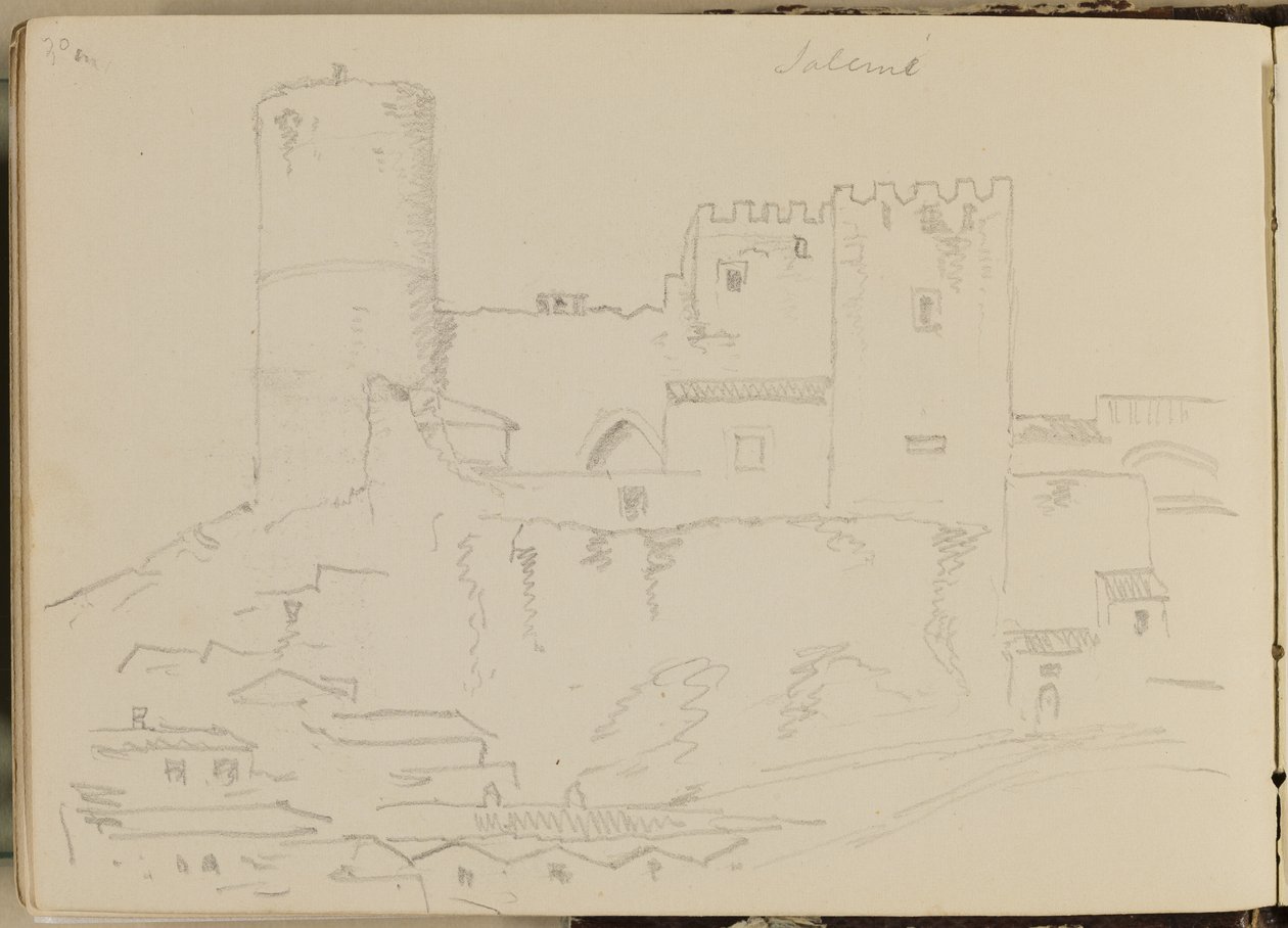 Zamek Salemi, 1842 autorstwa Thomas Cole