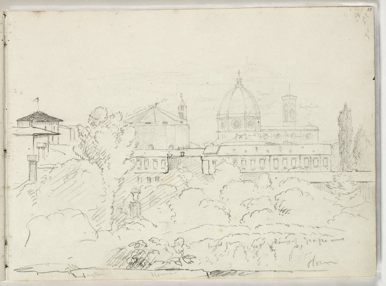 Florencja z widokiem na Duomo i Campagnale, 1831 autorstwa Thomas Cole