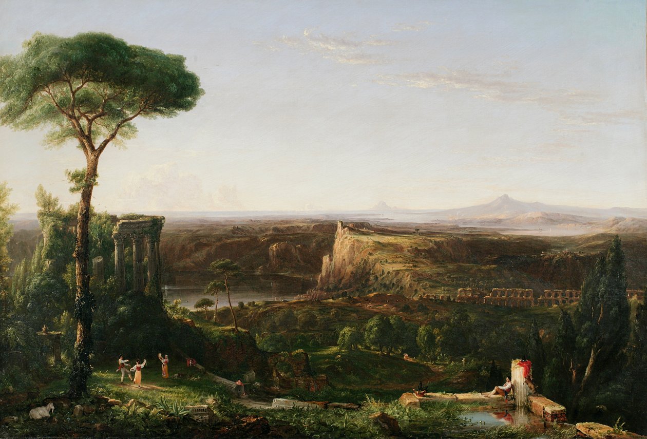 Kompozycja sceny włoskiej, 1833 autorstwa Thomas Cole
