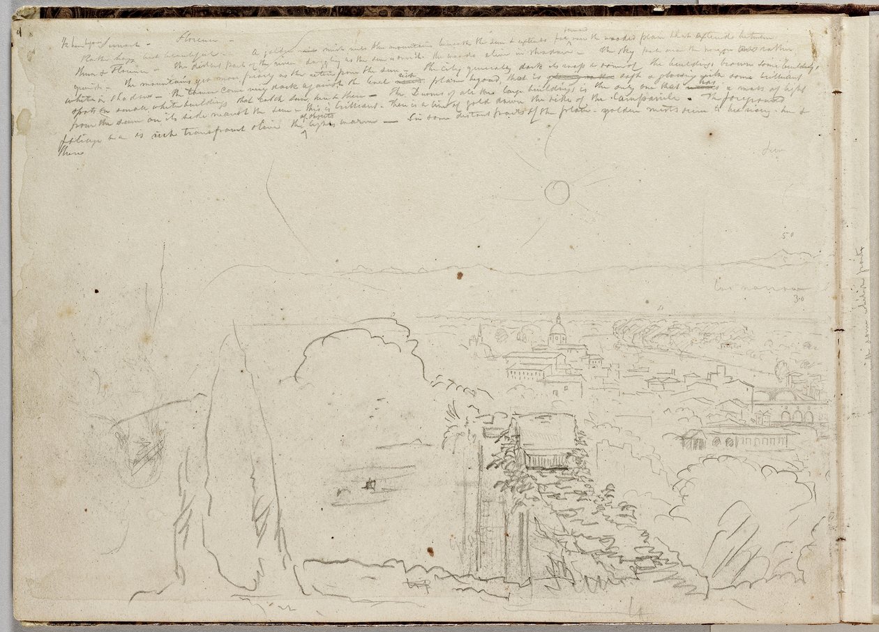 Panorama Florencji, ok.1831 autorstwa Thomas Cole