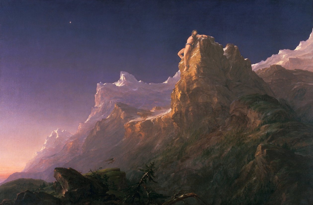Prometeusz związany autorstwa Thomas Cole