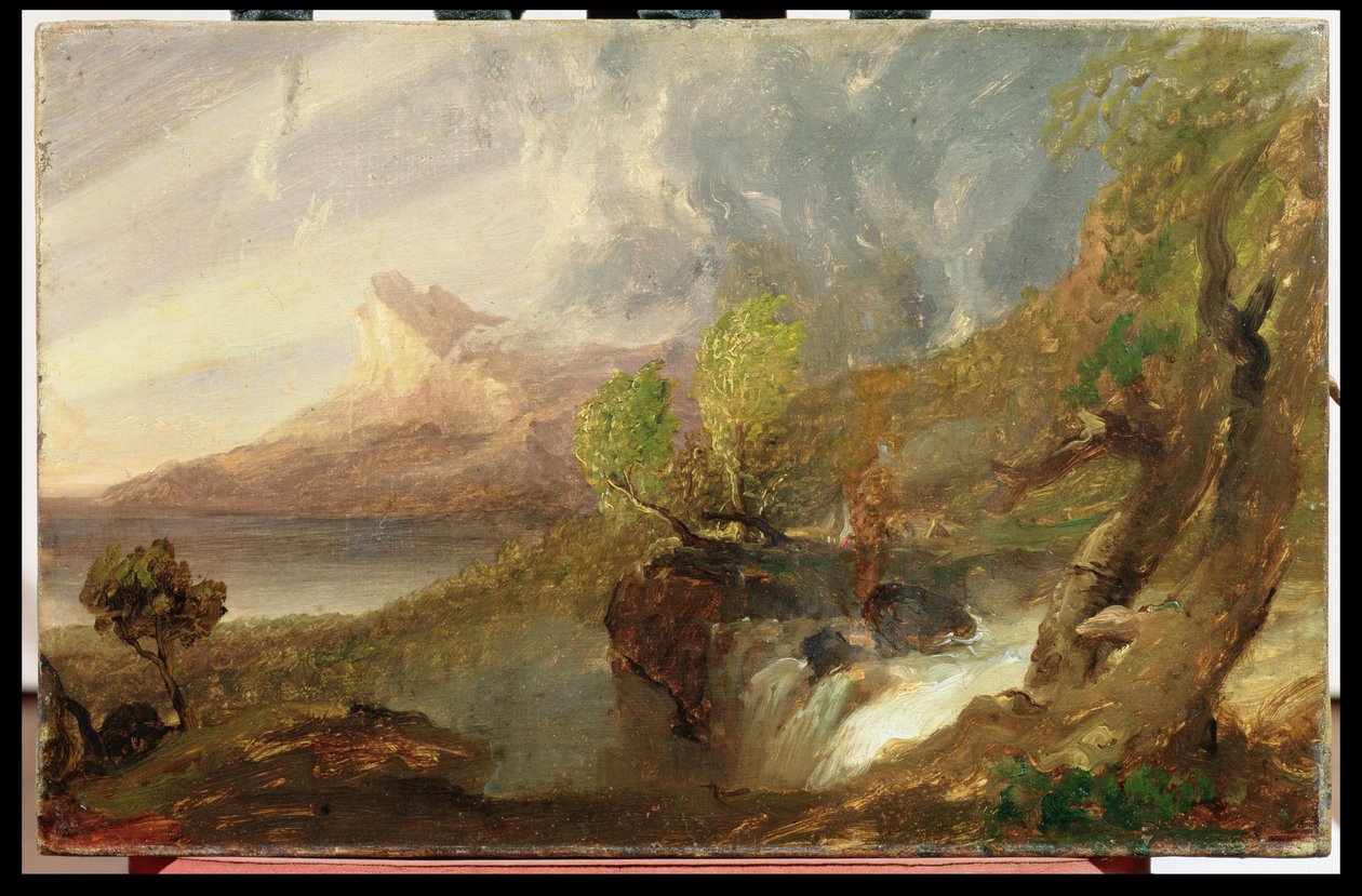 Studium do dzikiej sceny, 1831 autorstwa Thomas Cole