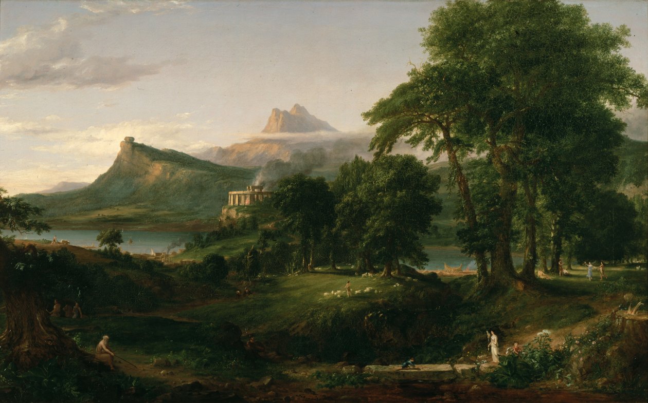Przebieg imperium: państwo Arkadii lub pasterskie autorstwa Thomas Cole