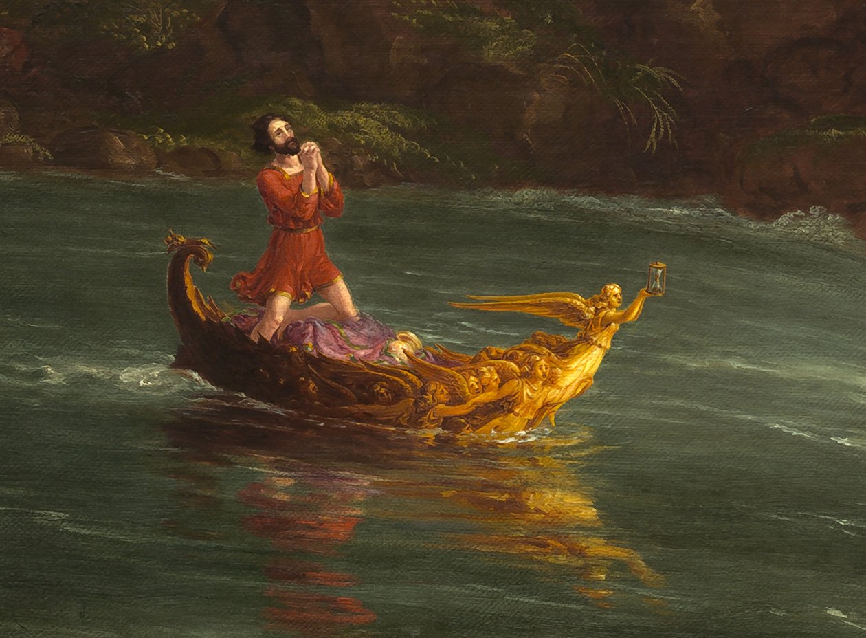 Podróż życia: męskość (więcej) 1842 autorstwa Thomas Cole