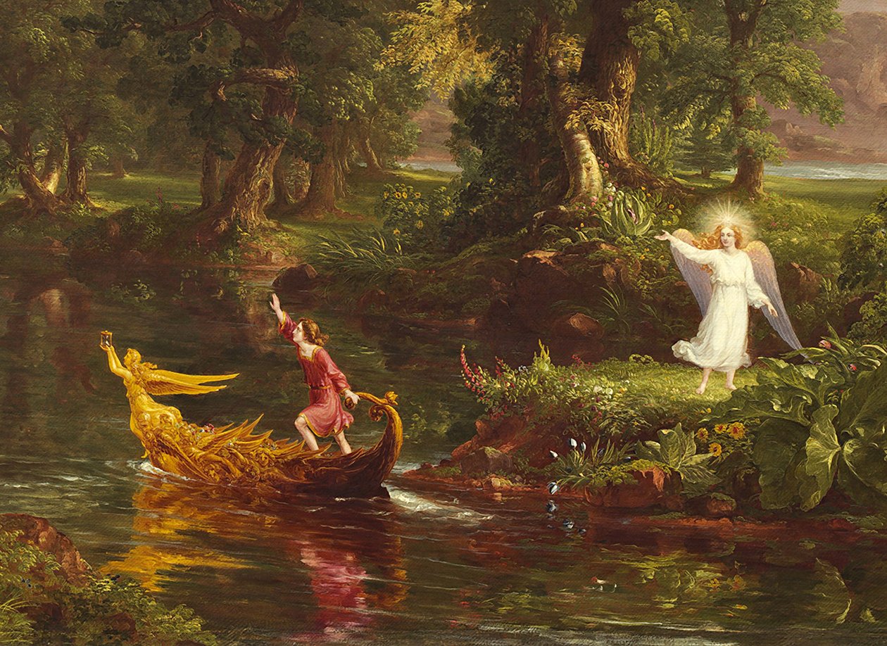 Podróż życia: młodość (więcej) 1842 autorstwa Thomas Cole