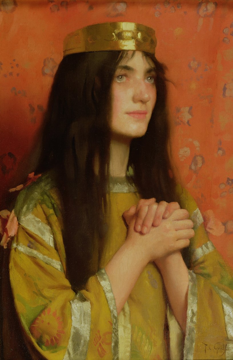 Królowa Clotilde autorstwa Thomas Cooper Gotch