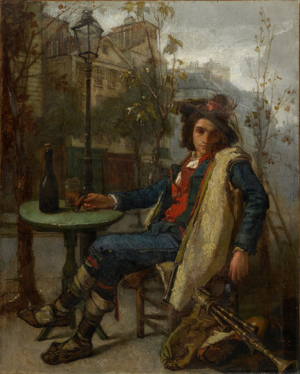 Młody włoski muzyk uliczny, ok. 1877 r. autorstwa Thomas Couture