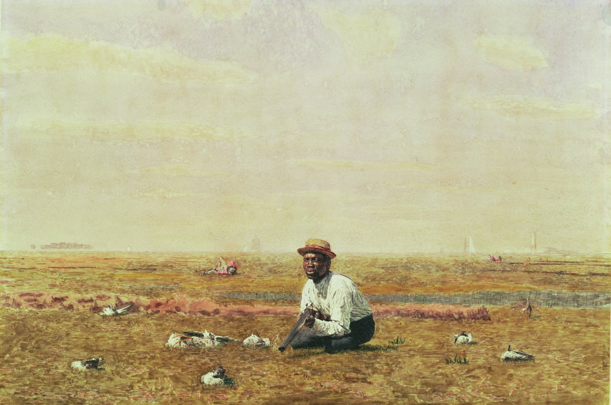 Gwizdanie na siewkę, 1874 (wc na papierze) autorstwa Thomas Eakins