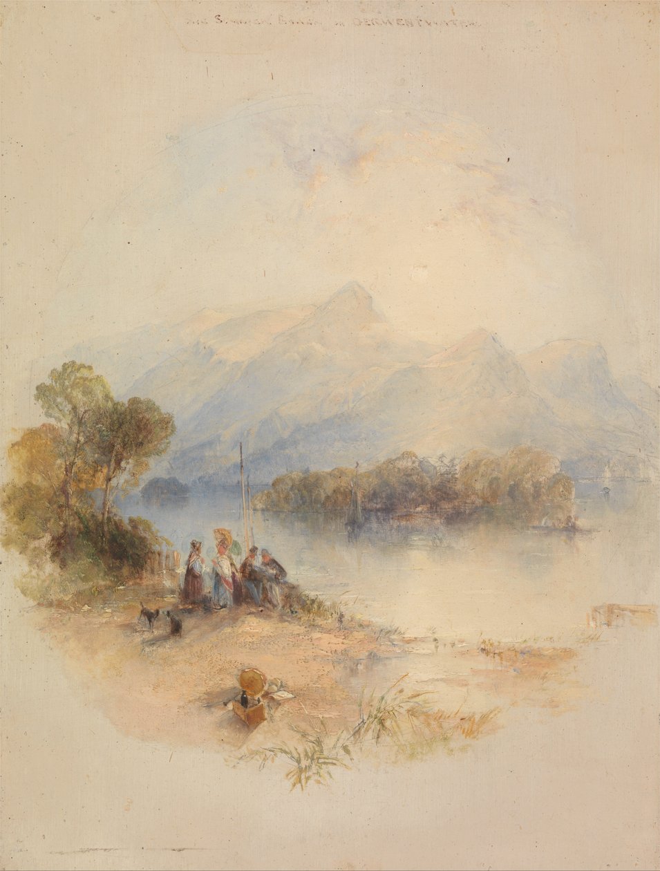 Letnia altana, woda Derwent autorstwa Thomas Creswick