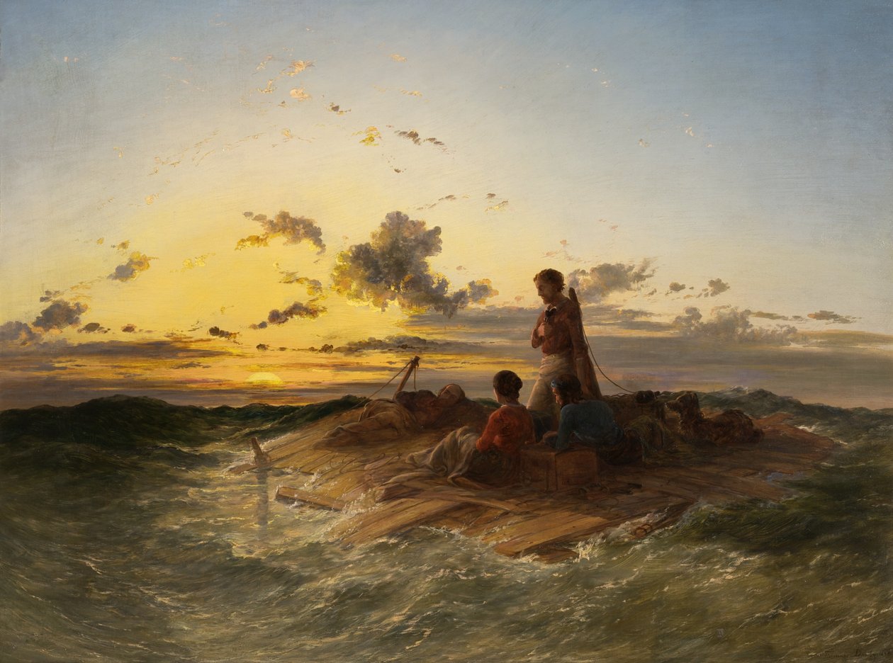 Tratwa, 1850 autorstwa Thomas Danby