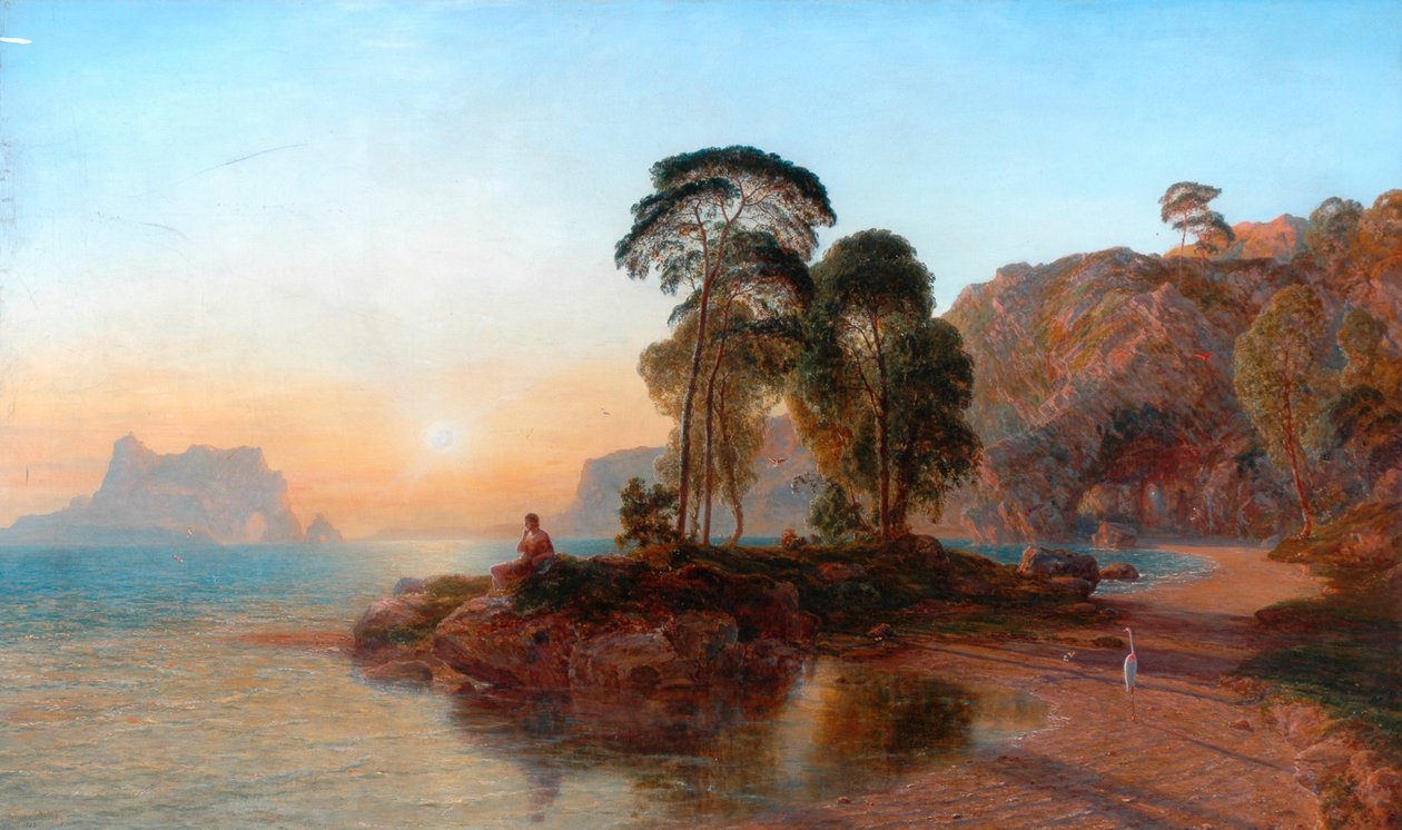 Scena wodna, 1858 autorstwa Thomas Danby