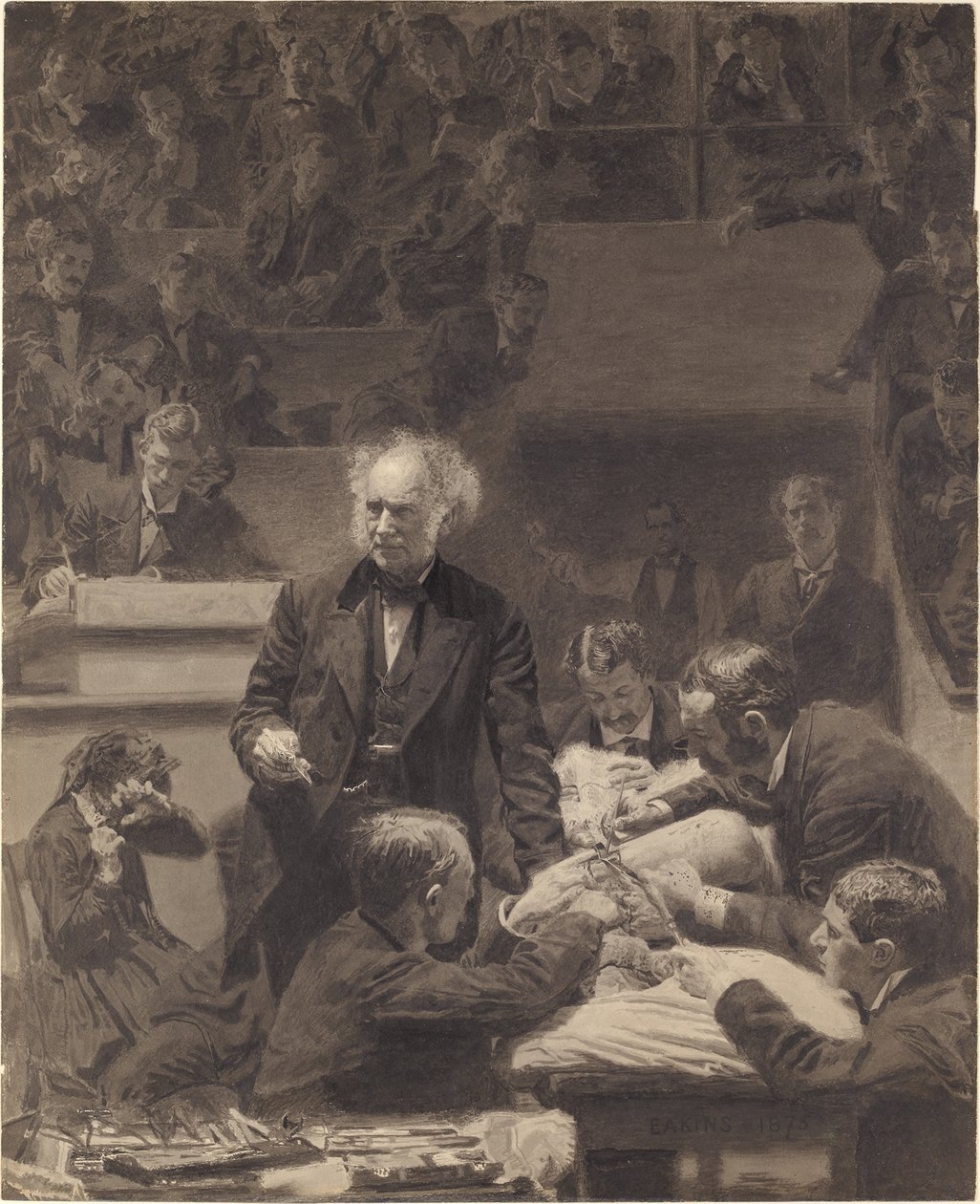 Klinika brutto, G91 autorstwa Thomas Eakins