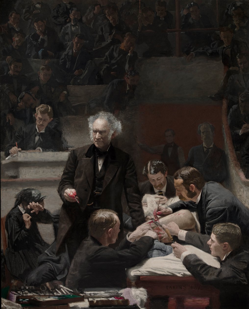 Portret dr Samuela D. Grossa (Klinika Grossa) autorstwa Thomas Eakins