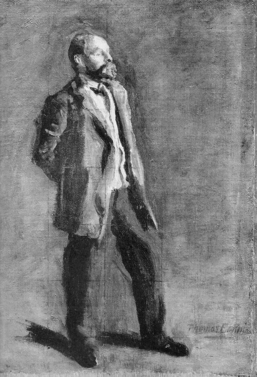 Szkic do portretu Johna McLure Hamilton autorstwa Thomas Eakins