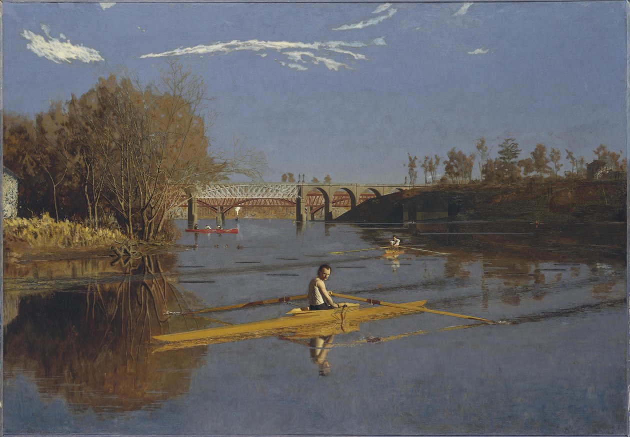 Mistrz pojedynczej dwójki Max Schmitt w jednej dwójce autorstwa Thomas Eakins