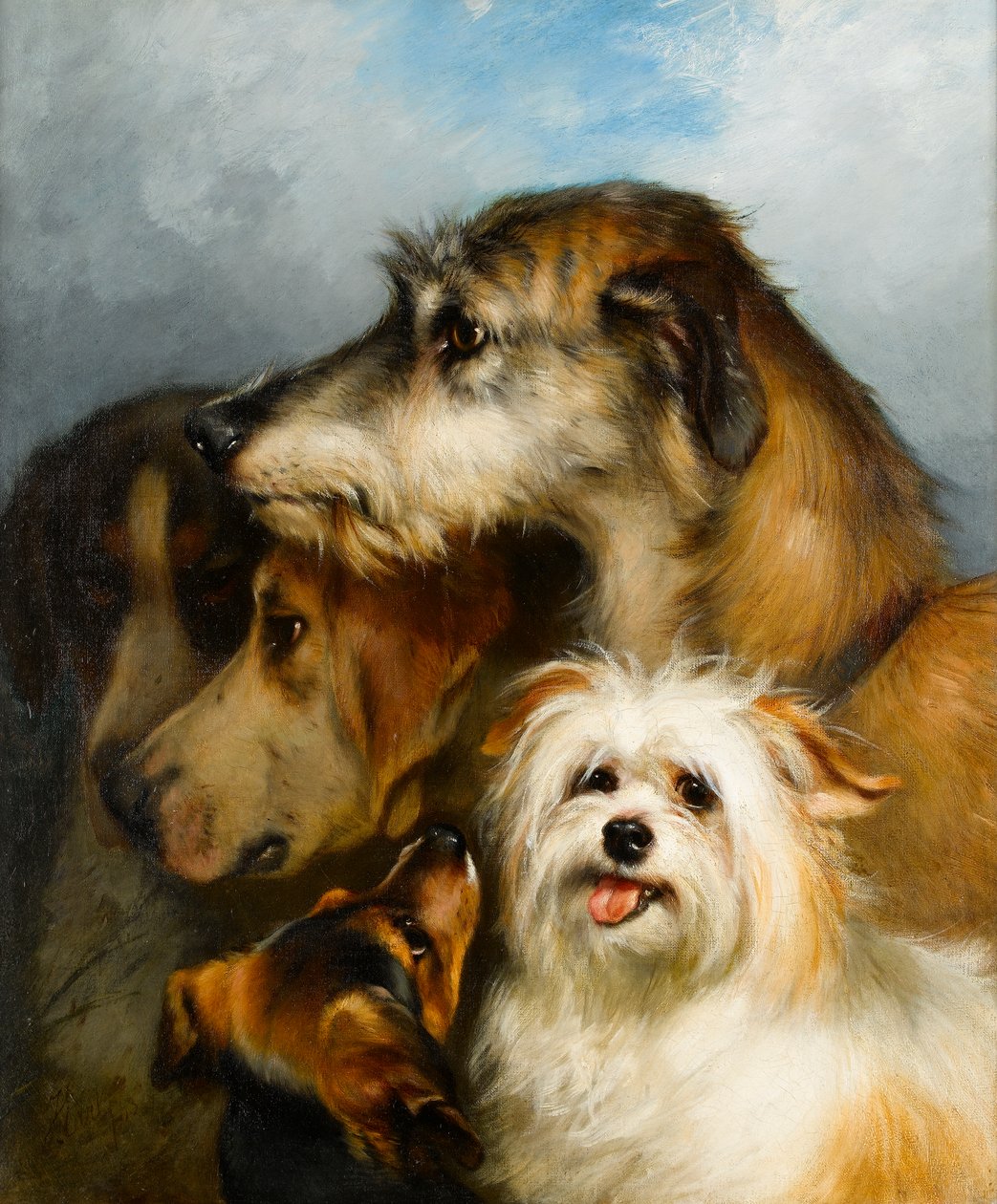 Wilczarz i towarzysze sportu, 1863 autorstwa Thomas Earl