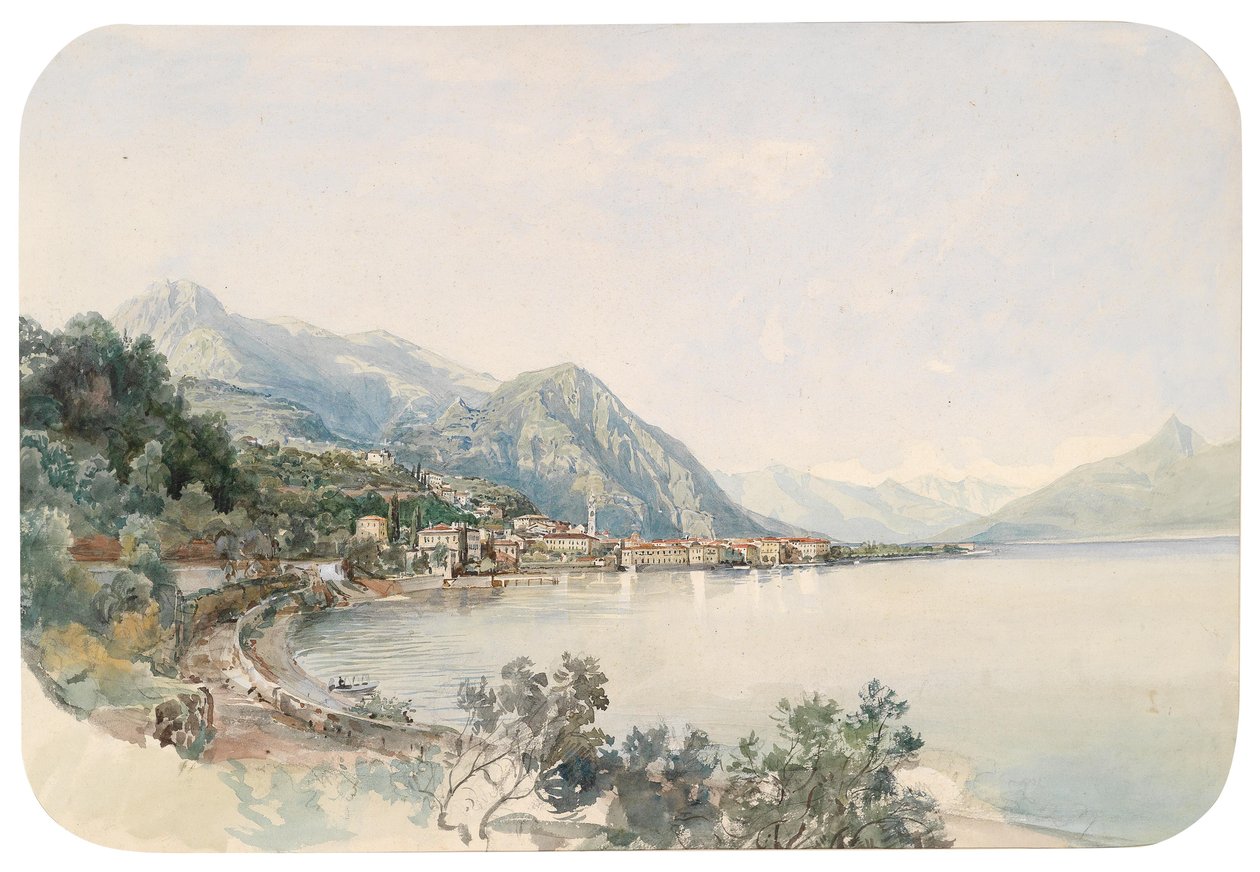 Widok na jezioro Como do Bellaggio autorstwa Thomas Ender