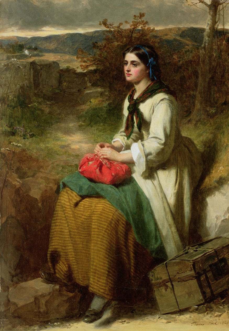 Lucys Flittin, 1864 autorstwa Thomas Faed