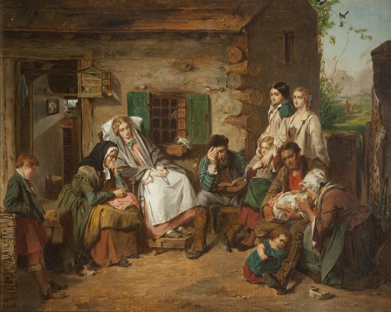 Szkoccy osadnicy w Ameryce Północnej autorstwa Thomas Faed