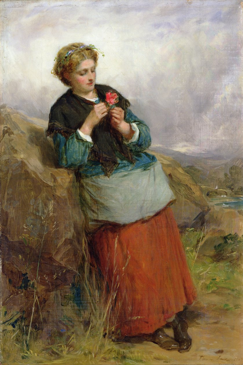 Kwiat Dunblane, 1867 autorstwa Thomas Faed