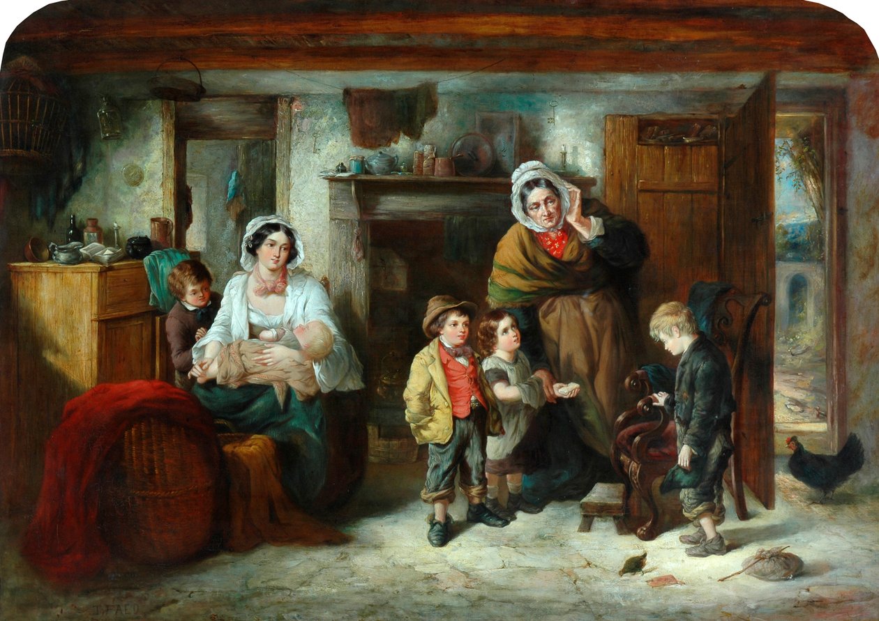 Dziecko bez mitry, 1851-93 autorstwa Thomas Faed