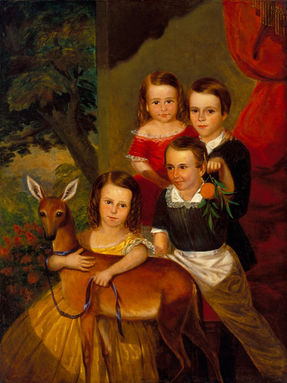 Portret dzieci Jonesów z Galveston, c.1853 autorstwa Thomas Flintoff