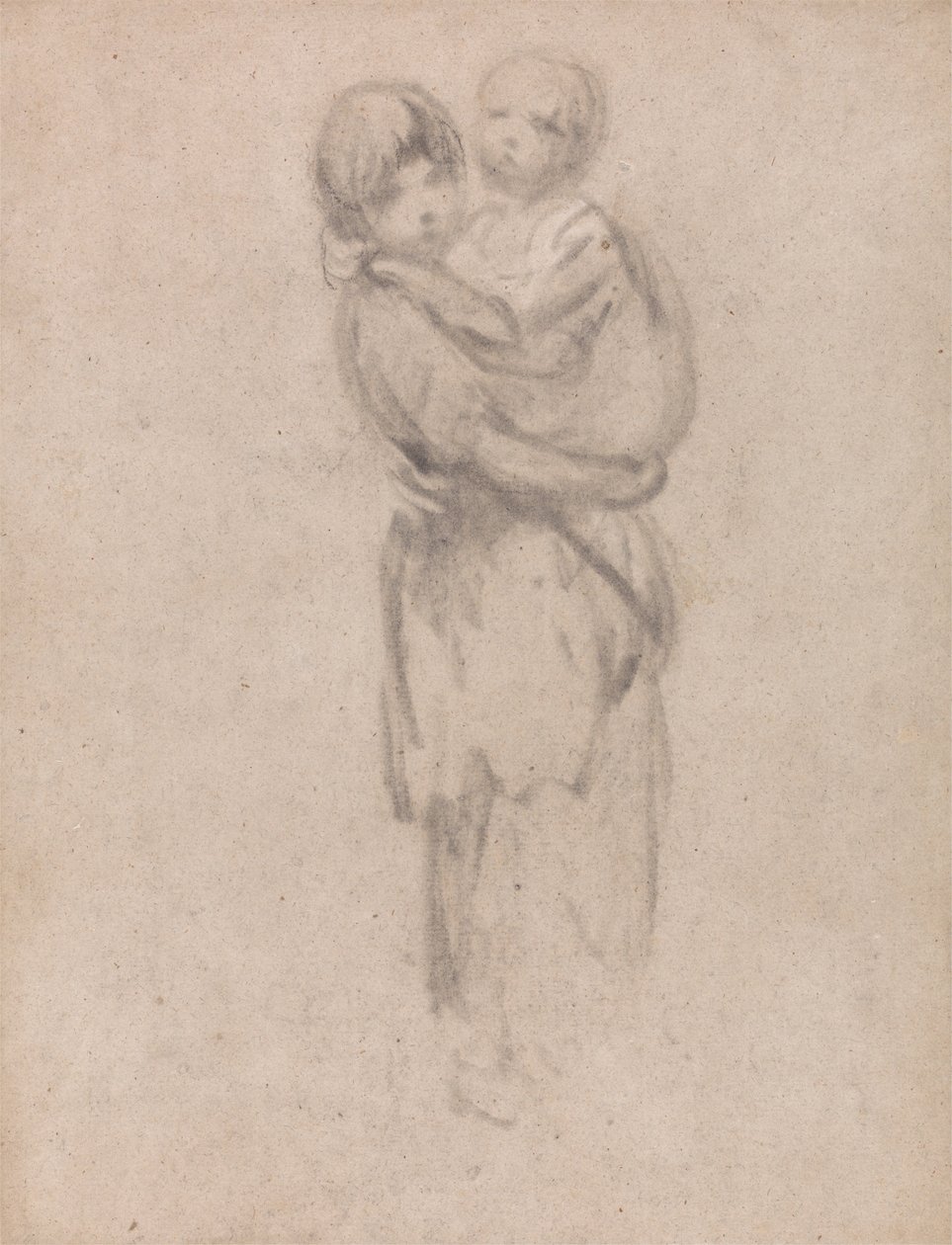 Młoda dziewczyna trzymająca dziecko autorstwa Thomas Gainsborough