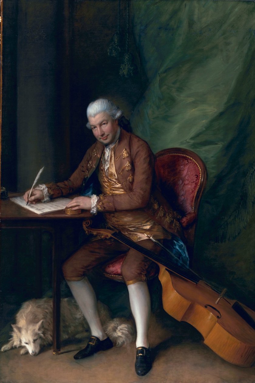 Carl Friedrich Abel, ok.1777 autorstwa Thomas Gainsborough