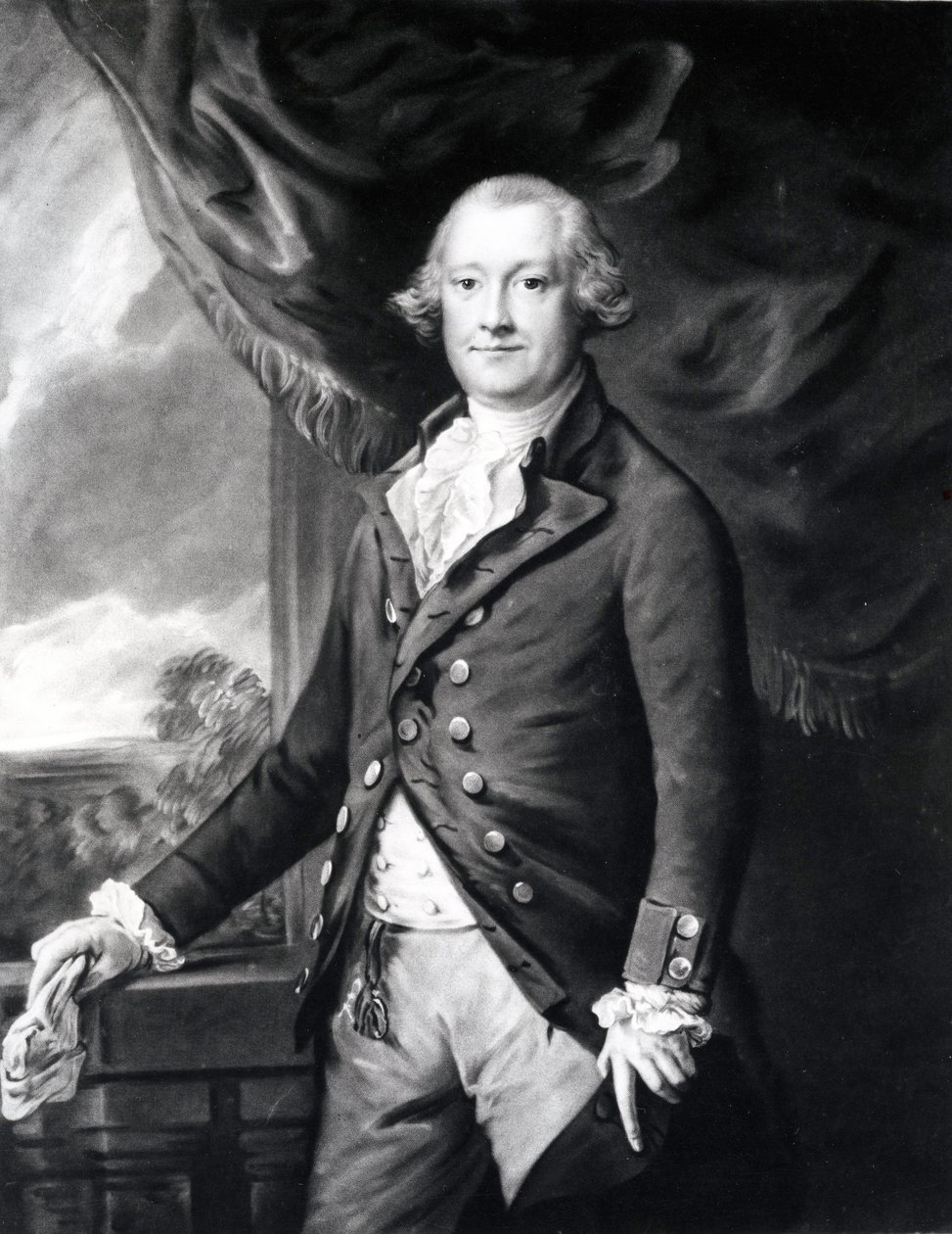 Edward Smith Stanley, 12. hrabia Derby (1752-1834), 1785 (mezzotinta) autorstwa Thomas Gainsborough