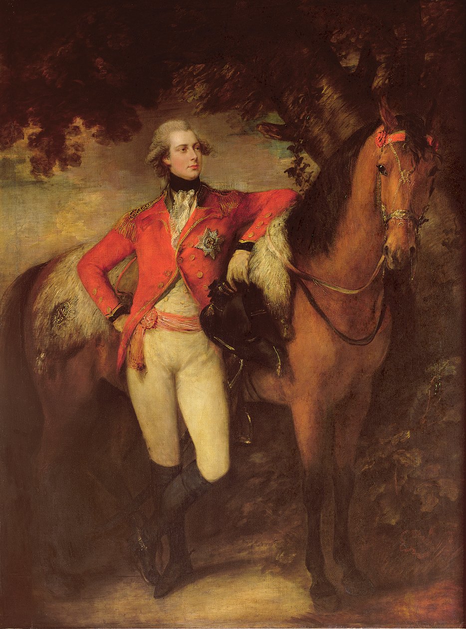 Jerzy IV jako książę Walii, 1782 r autorstwa Thomas Gainsborough