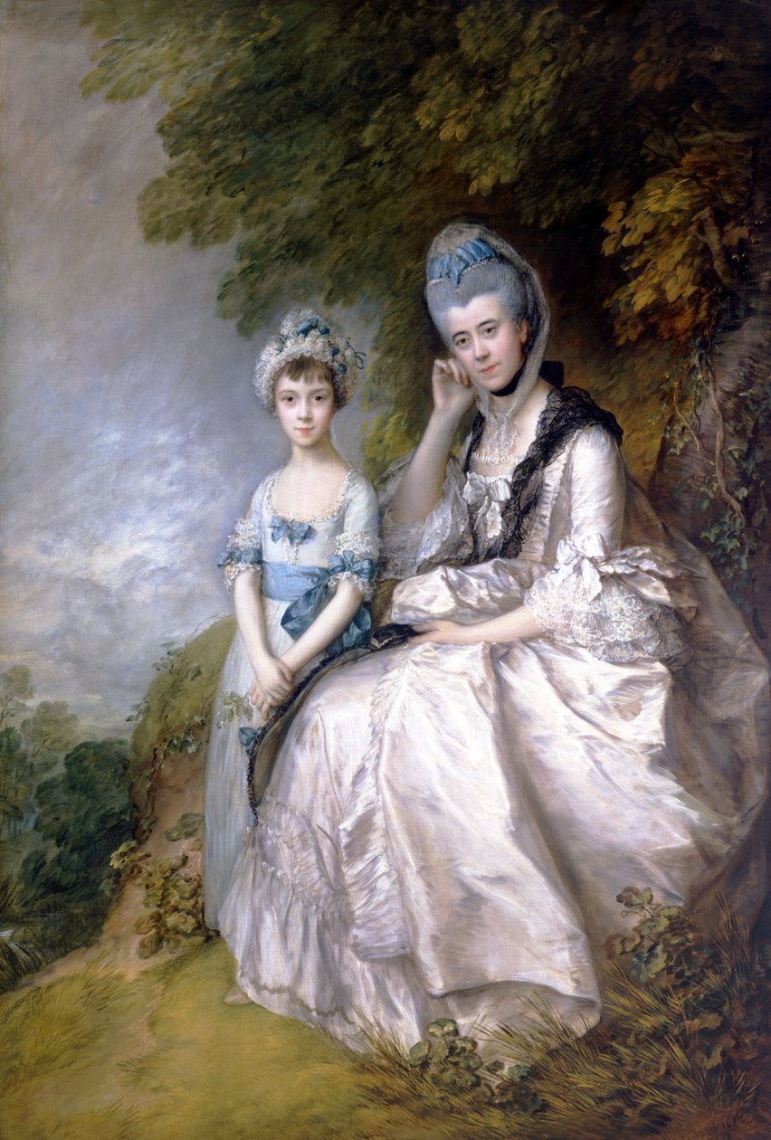 Hester, hrabina Sussex i jej córka, lady Barbara Yelverton autorstwa Thomas Gainsborough