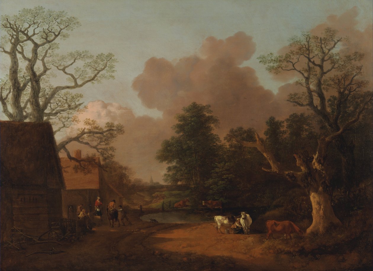 Pejzaż z mleczarką autorstwa Thomas Gainsborough
