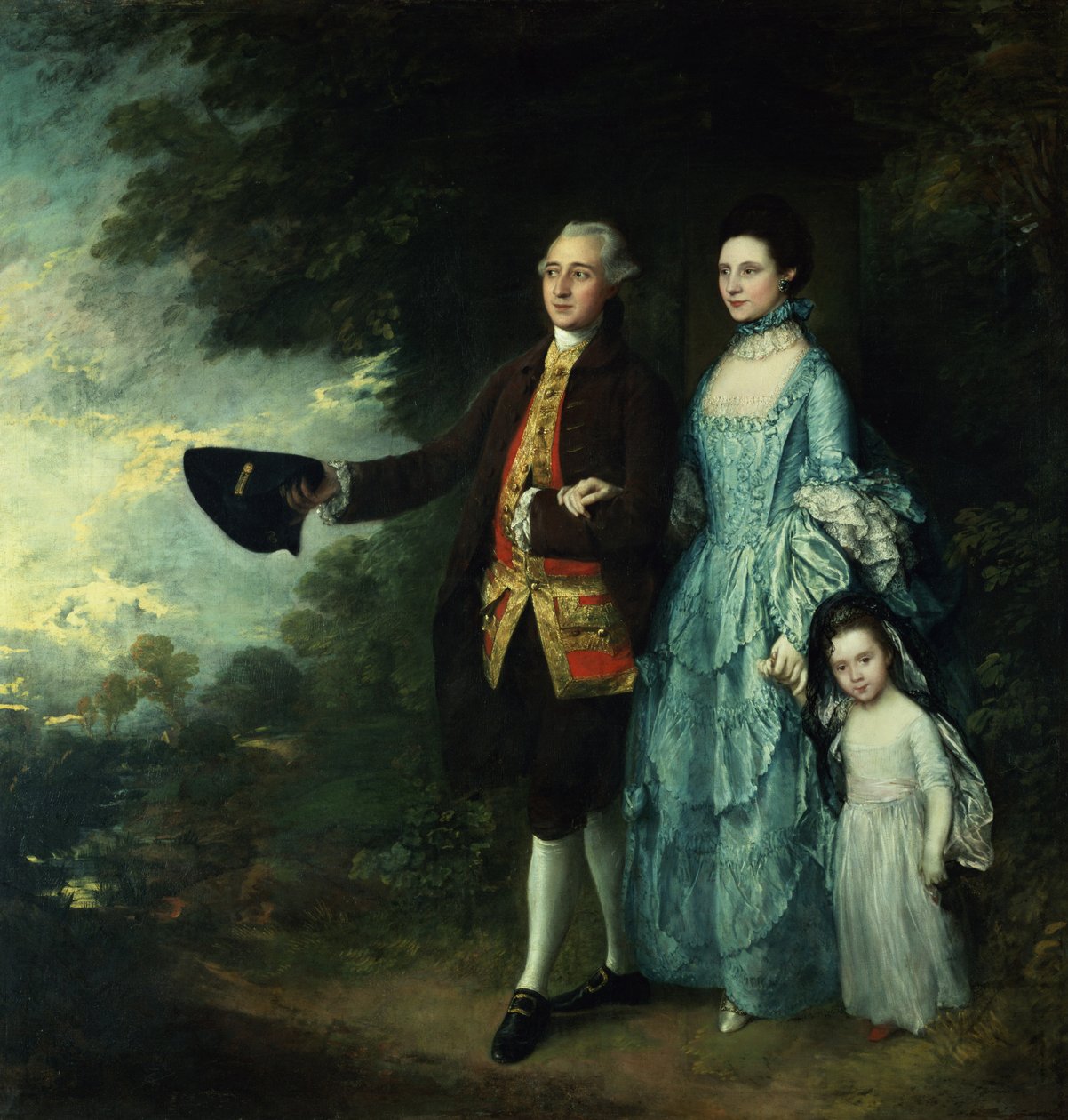 Państwo George Byam i ich najstarsza córka Selina, ok. 1764 r. autorstwa Thomas Gainsborough