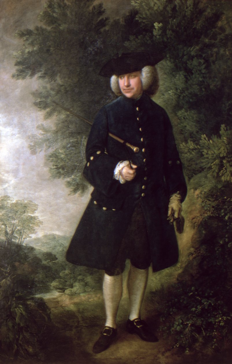 Portret dr Rice Charleton (1710-89) c.1764 autorstwa Thomas Gainsborough