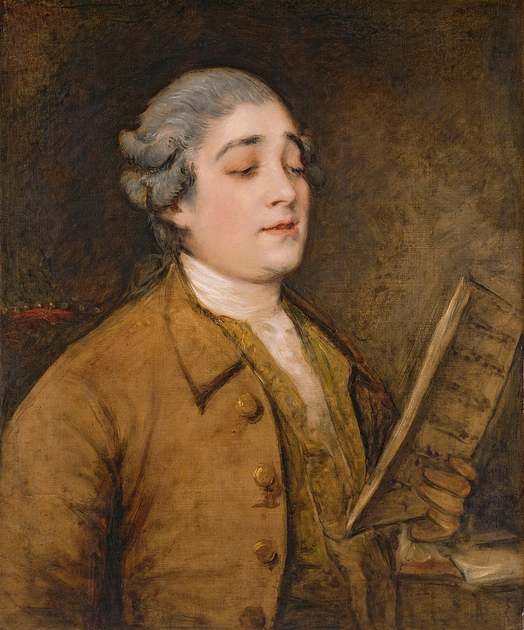 Portret Giusto Ferdinando Tenducci (ok. 1734-90), śpiewaka i kompozytora kastratów, ok. 1773-75 autorstwa Thomas Gainsborough
