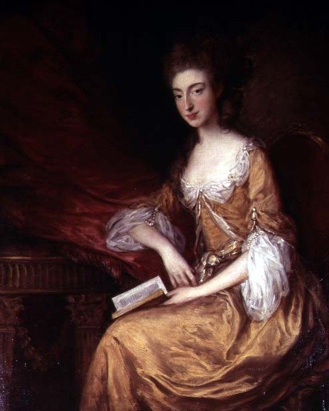 Portret damy z książką autorstwa Thomas Gainsborough