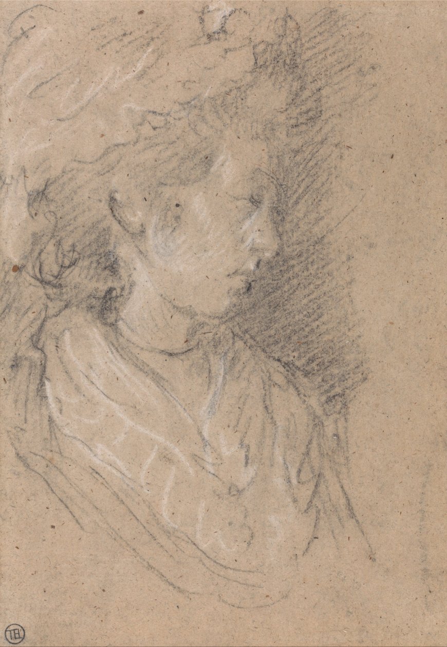 Studium kobiety w czapce mafii autorstwa Thomas Gainsborough