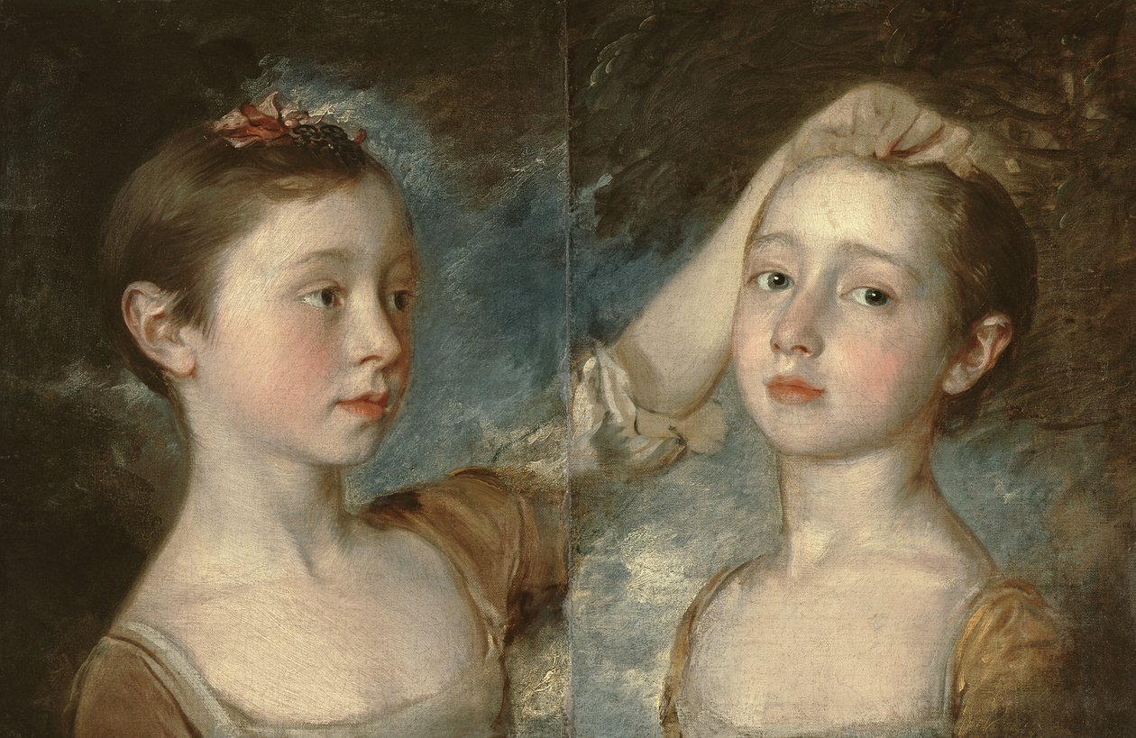 Córki malarza Maria i Małgorzata, c.1758 autorstwa Thomas Gainsborough