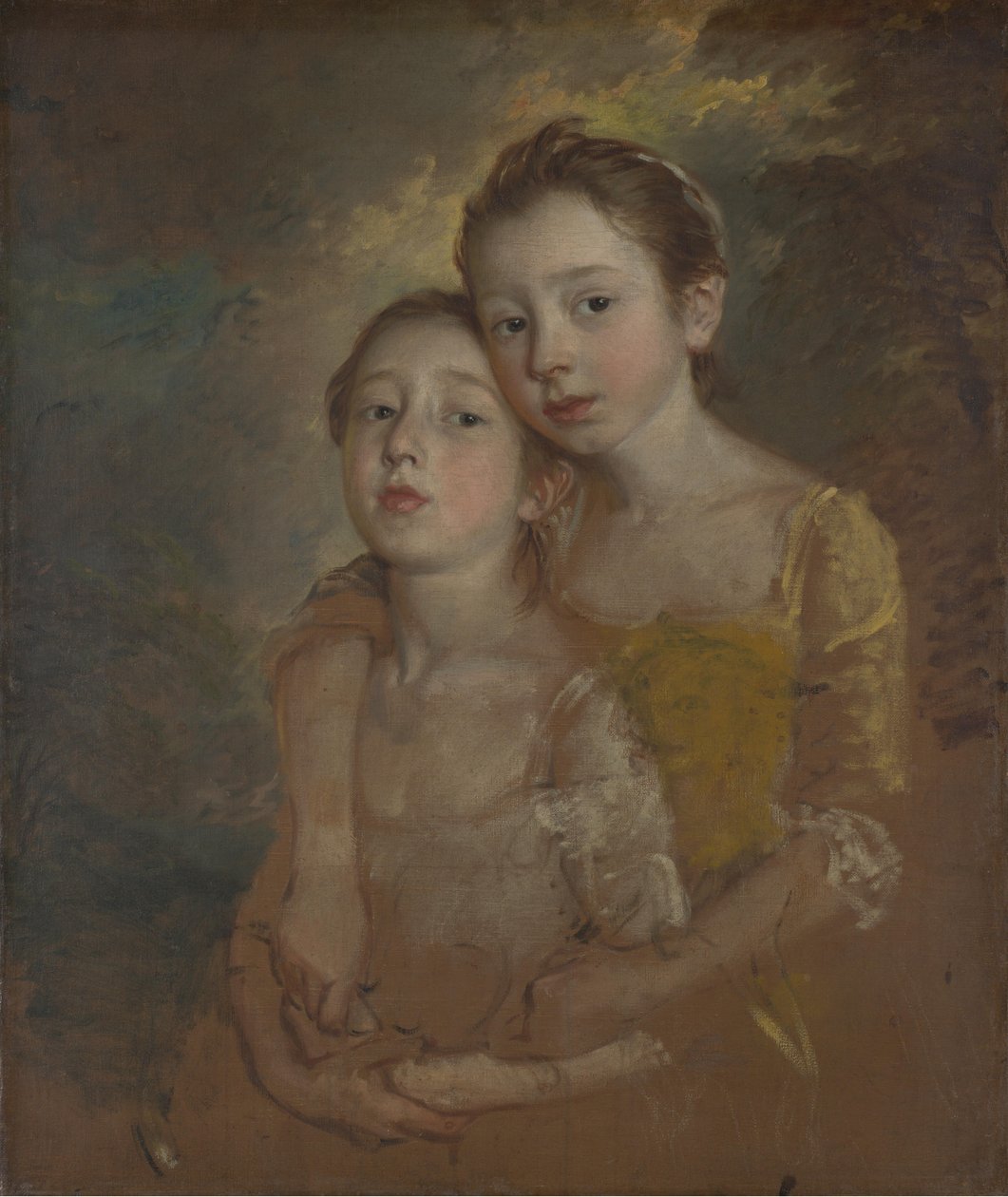 Córki malarza z kotem autorstwa Thomas Gainsborough
