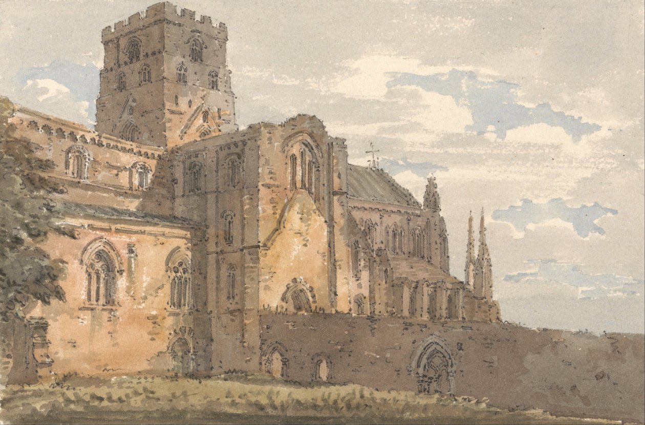 Katedra w Carlisle, Cumberland, od południowego zachodu autorstwa Thomas Girtin